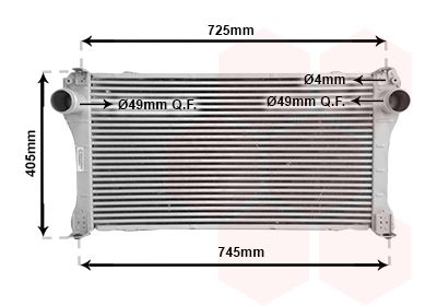 VAN WEZEL Kompressoriõhu radiaator 53004476